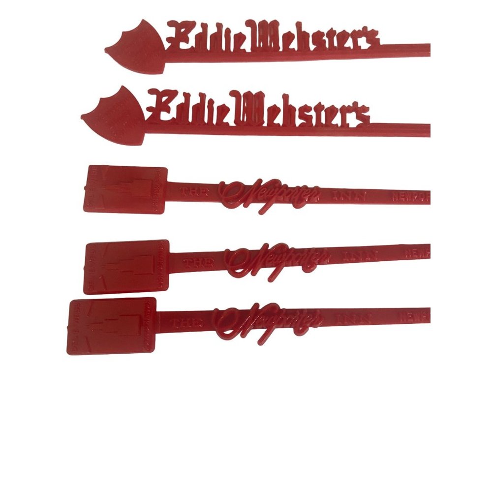 Eddie Masters and Newport Red‎ Vintage Lot of 5 Swizzle Sticks